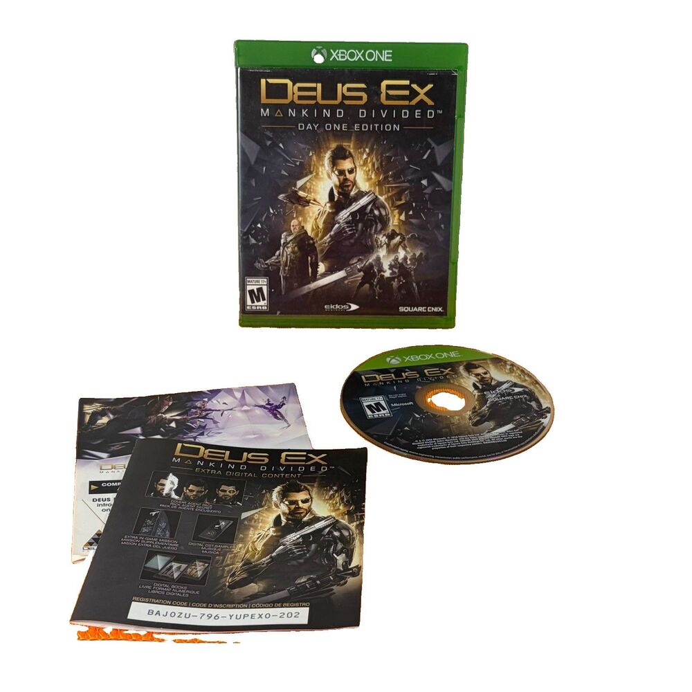 Deus Ex: Mankind Divided -- Day One Edition (Microsoft Xbox One, 2016)